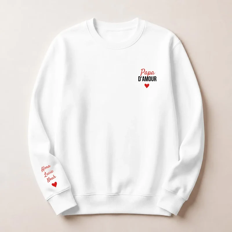 T-shirt personnalisé papa - Papa d'amour