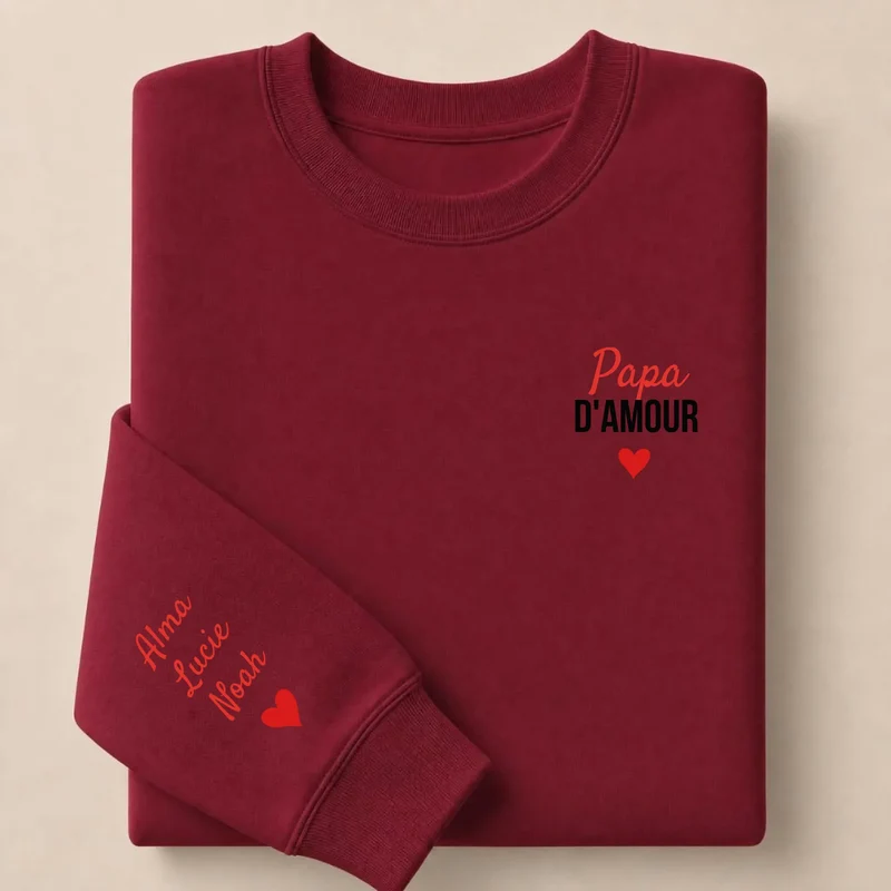 T-shirt personnalisé papa - Papa d'amour