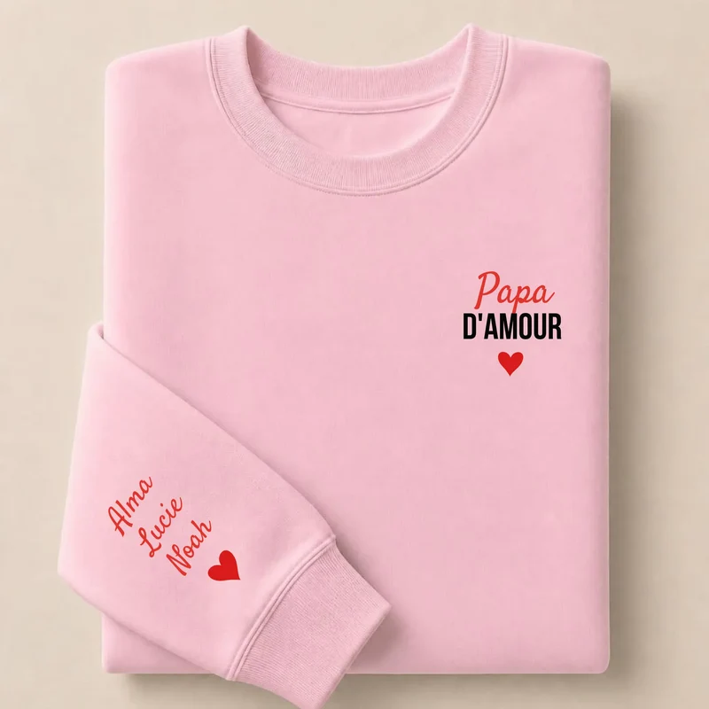 T-shirt personnalisé papa - Papa d'amour