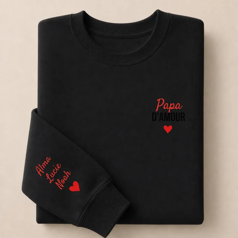 T-shirt personnalisé papa - Papa d'amour