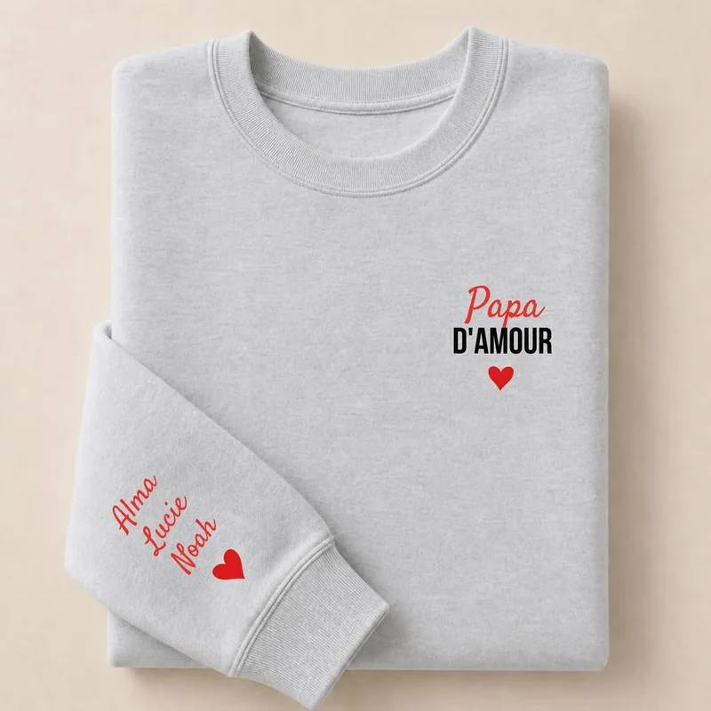 T-shirt personnalisé papa - Papa d'amour