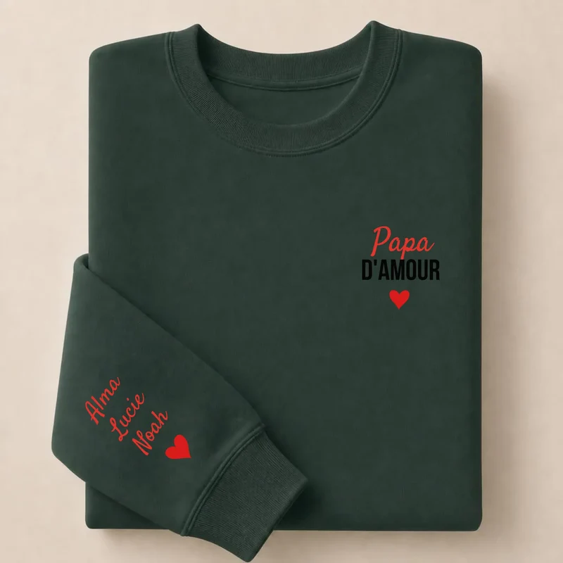 T-shirt personnalisé papa - Papa d'amour