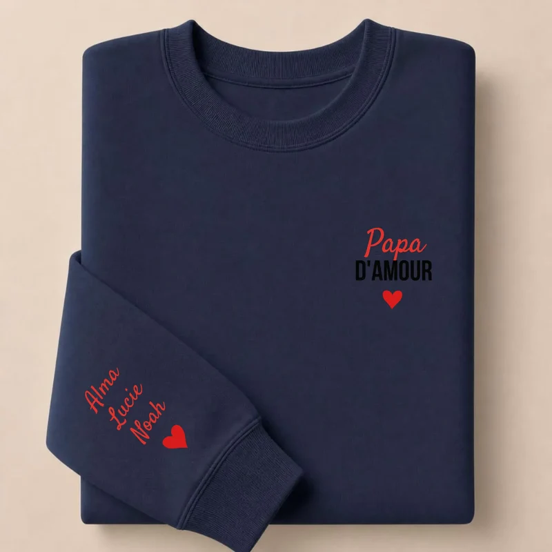 T-shirt personnalisé papa - Papa d'amour