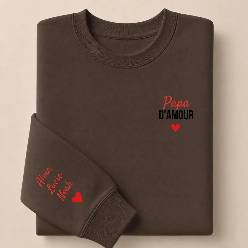 T-shirt personnalisé papa - Papa d'amour