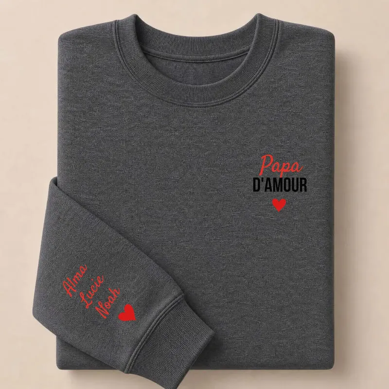 T-shirt personnalisé papa - Papa d'amour