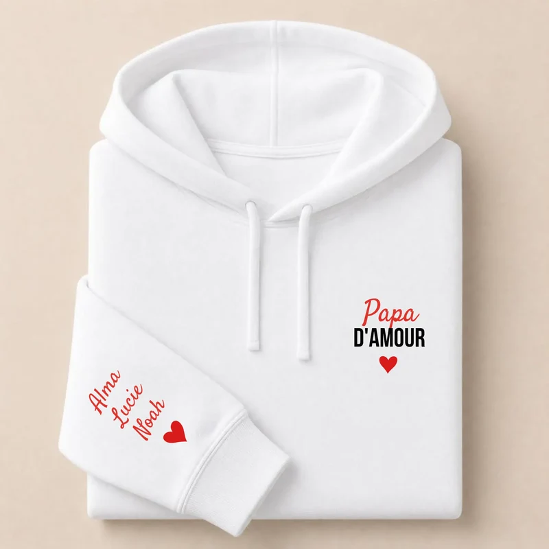 T-shirt personnalisé papa - Papa d'amour