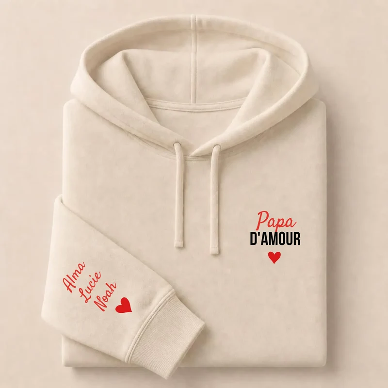 T-shirt personnalisé papa - Papa d'amour
