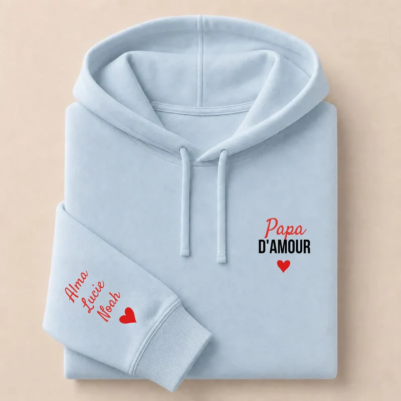 T-shirt personnalisé papa - Papa d'amour
