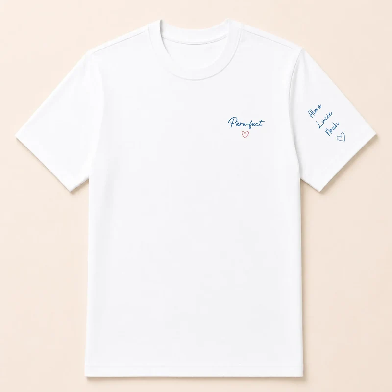 T-shirt personnalisé papa - Père-fect