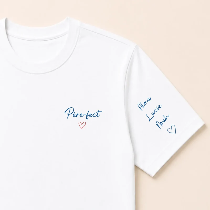 T-shirt personnalisé papa - Père-fect