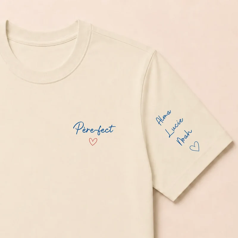T-shirt personnalisé papa - Père-fect