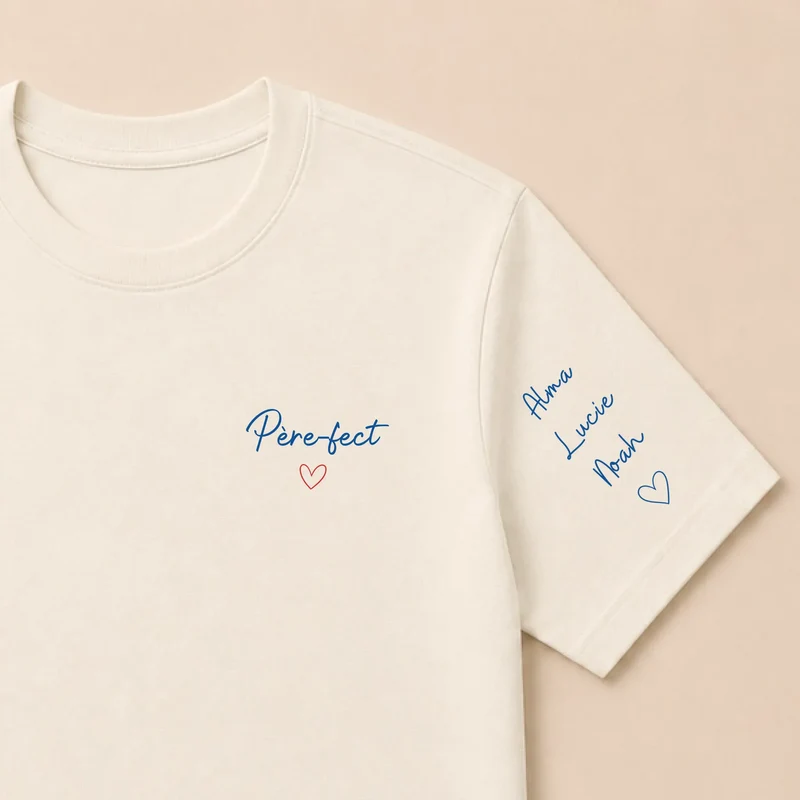 T-shirt personnalisé papa - Père-fect