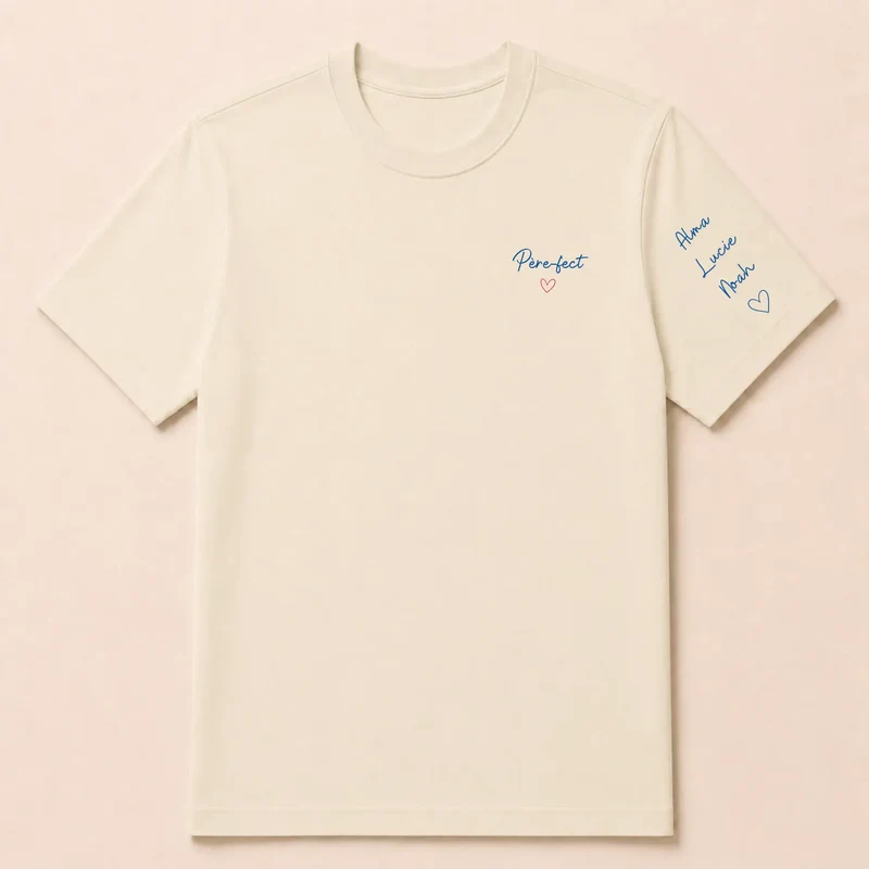 T-shirt personnalisé papa - Père-fect