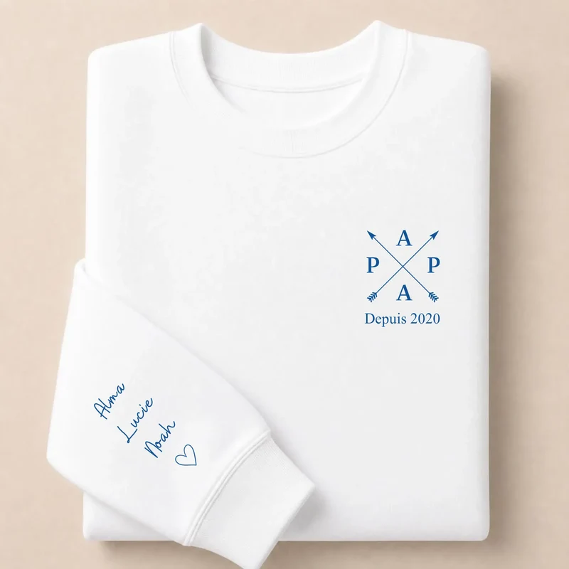 T-shirt personnalisé papa - Papa depuis