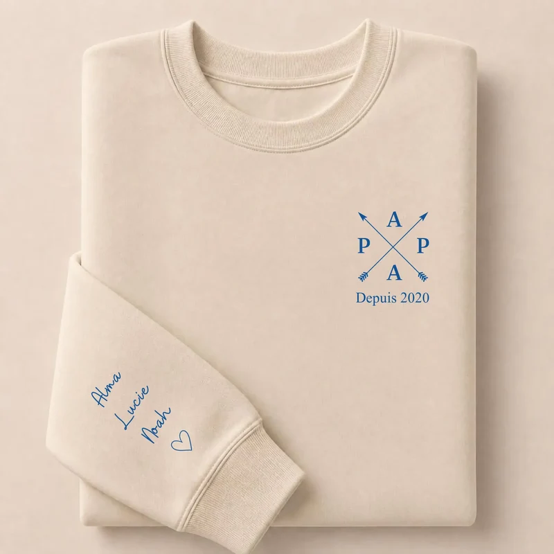 T-shirt personnalisé papa - Papa depuis