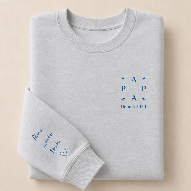T-shirt personnalisé papa - Papa depuis