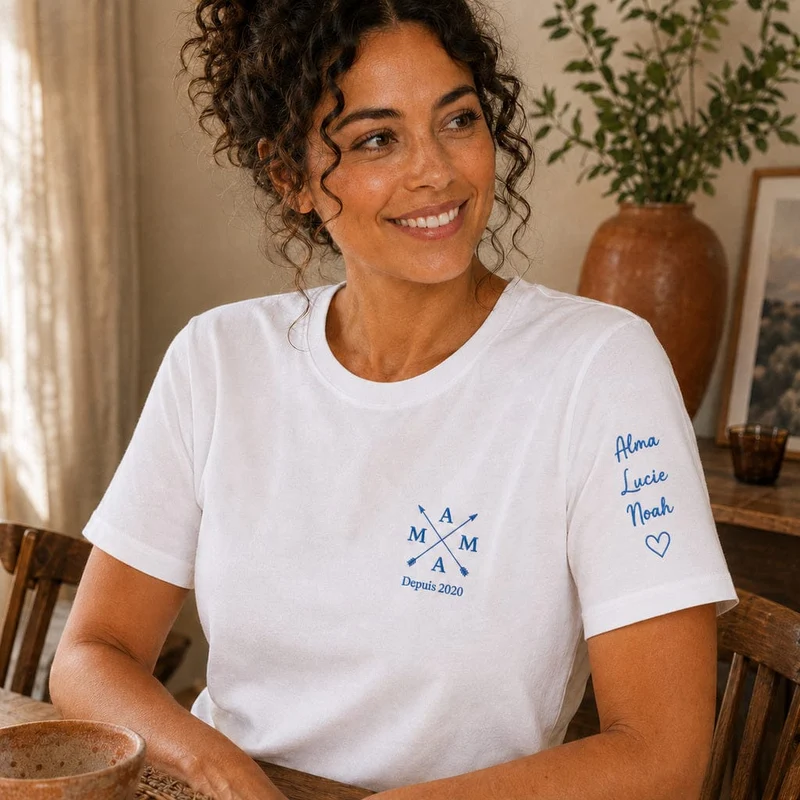 T-shirt personnalisé maman - Mama depuis