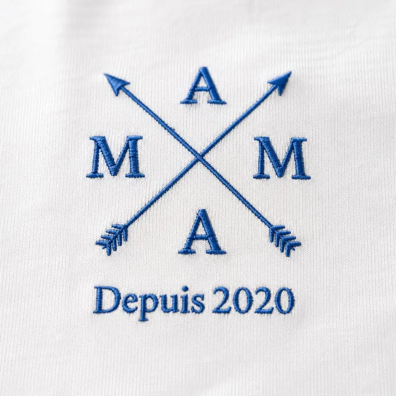 T-shirt personnalisé maman - Mama depuis