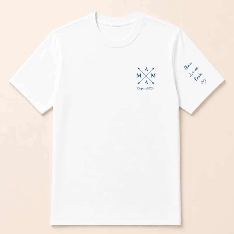 T-shirt personnalisé maman - Mama depuis