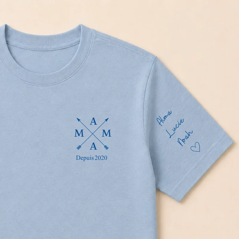 T-shirt personnalisé maman - Mama depuis