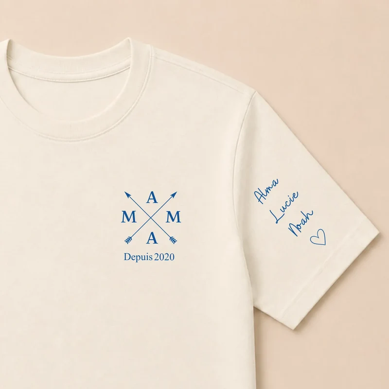 T-shirt personnalisé maman - Mama depuis