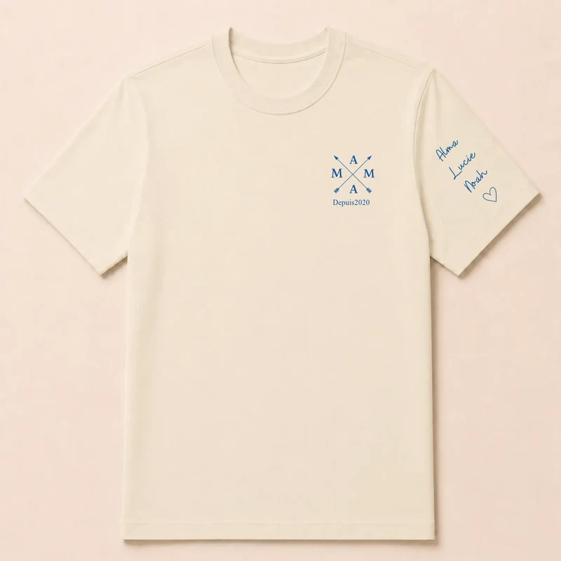 T-shirt personnalisé maman - Mama depuis