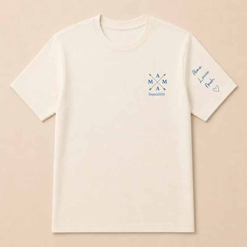 T-shirt personnalisé maman - Mama depuis