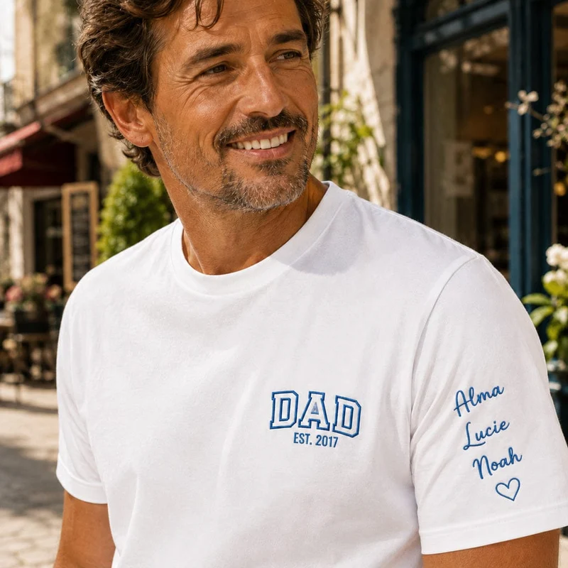 T-shirt personnalisé papa - DAD Est