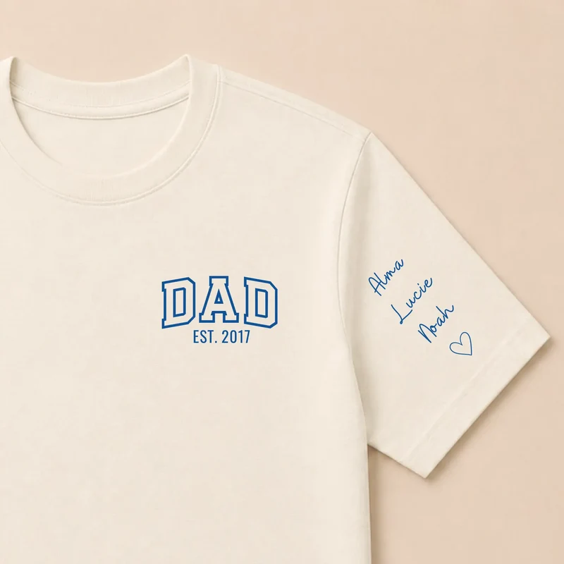 T-shirt personnalisé papa - DAD Est