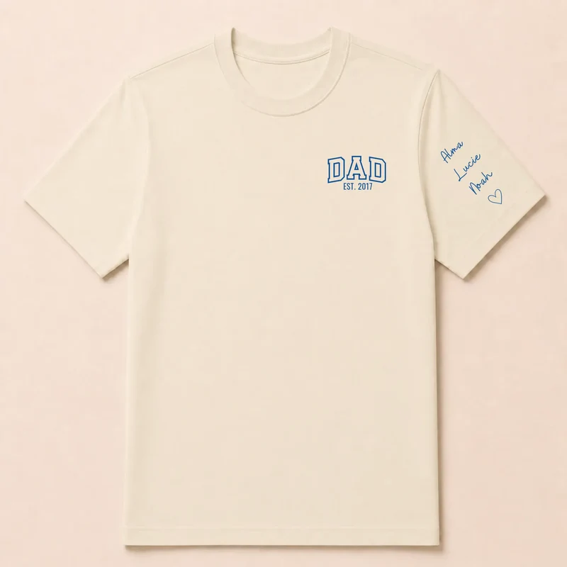 T-shirt personnalisé papa - DAD Est