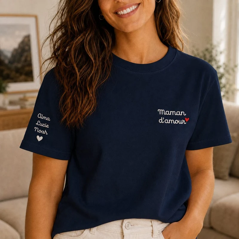 T-shirt personnalisé maman - Maman d'amour