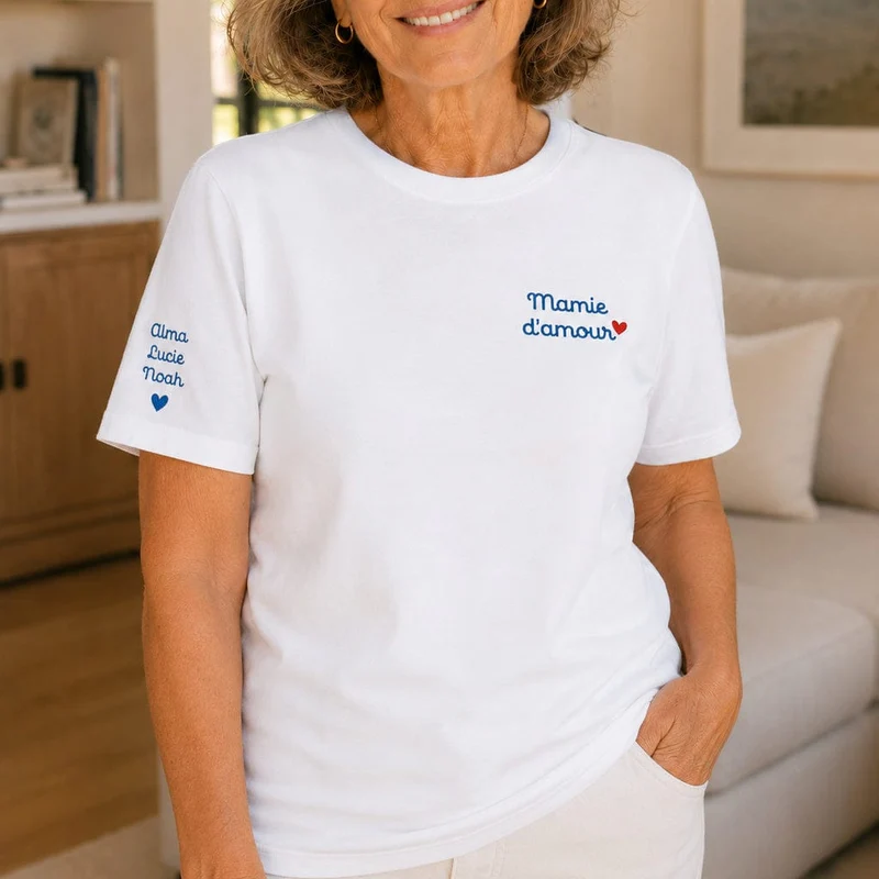 T-shirt personnalisé mamie - Mamie d'amour