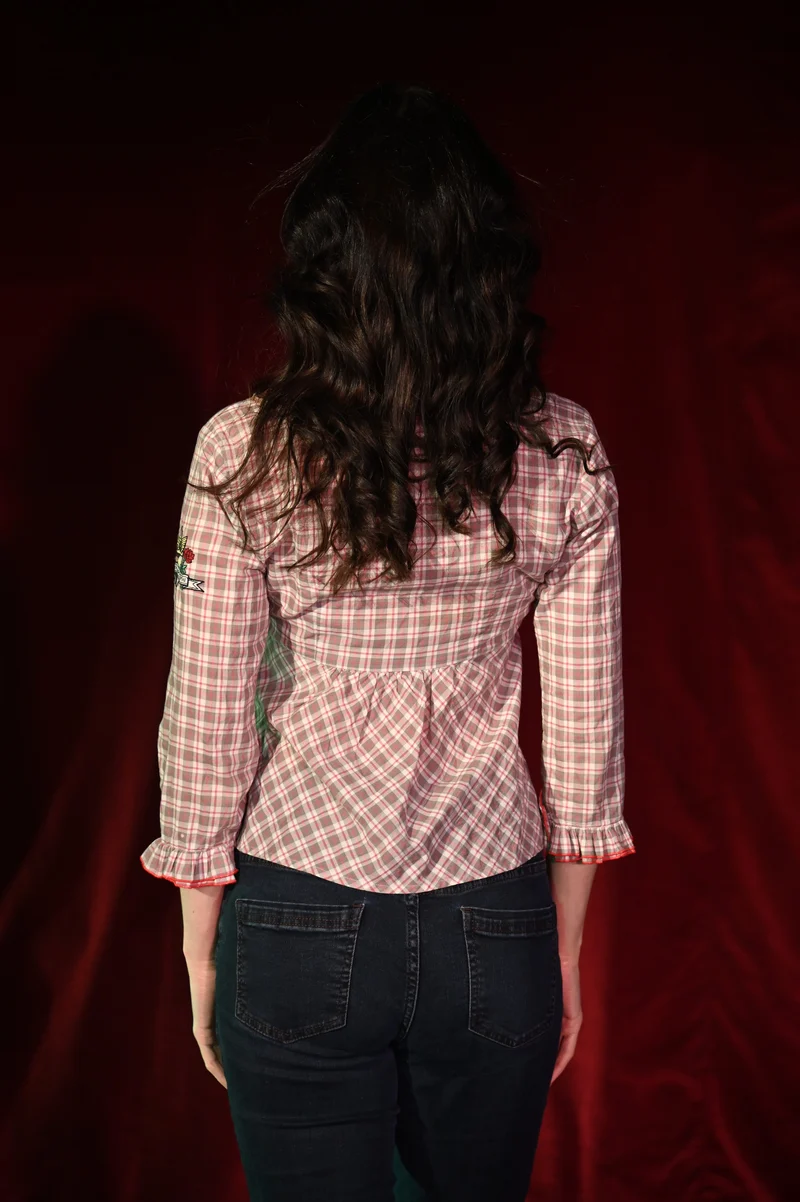 Top - Karierte Bluse - W172
