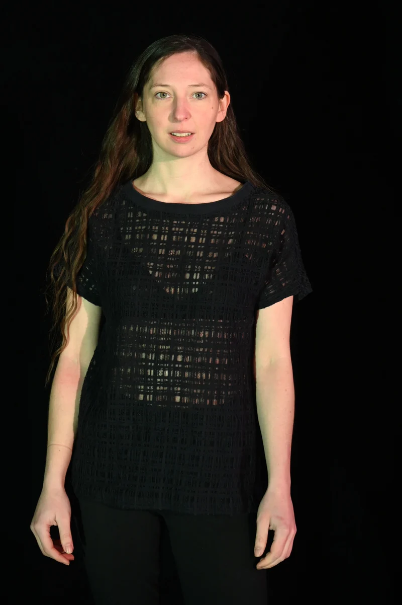 Top - Strukturiertes T-Shirt - W169