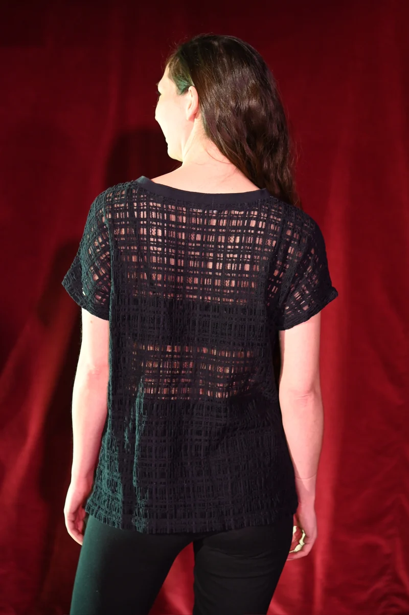 Top - Strukturiertes T-Shirt - W169