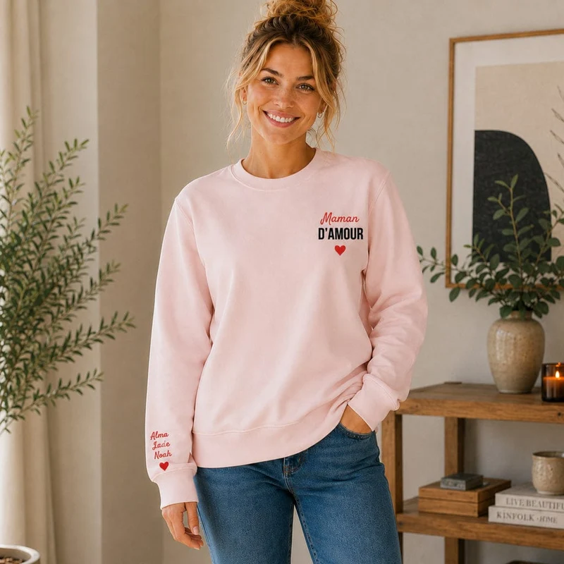 Pull personnalisé maman - Maman d'amour