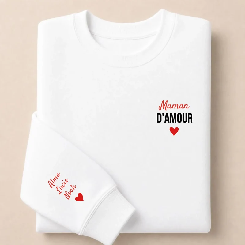 Pull personnalisé maman - Maman d'amour