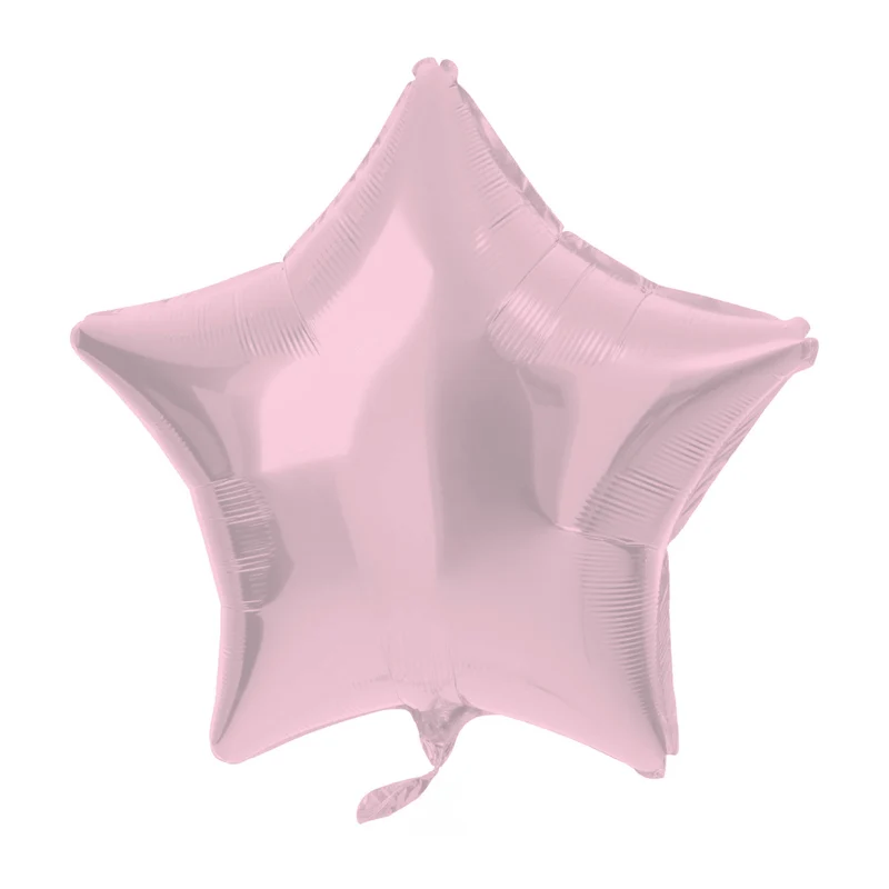 Stern-Folienballon Rosa Metallic