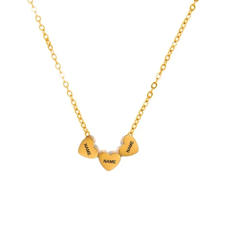 Familienkette Mit Gravur Gold