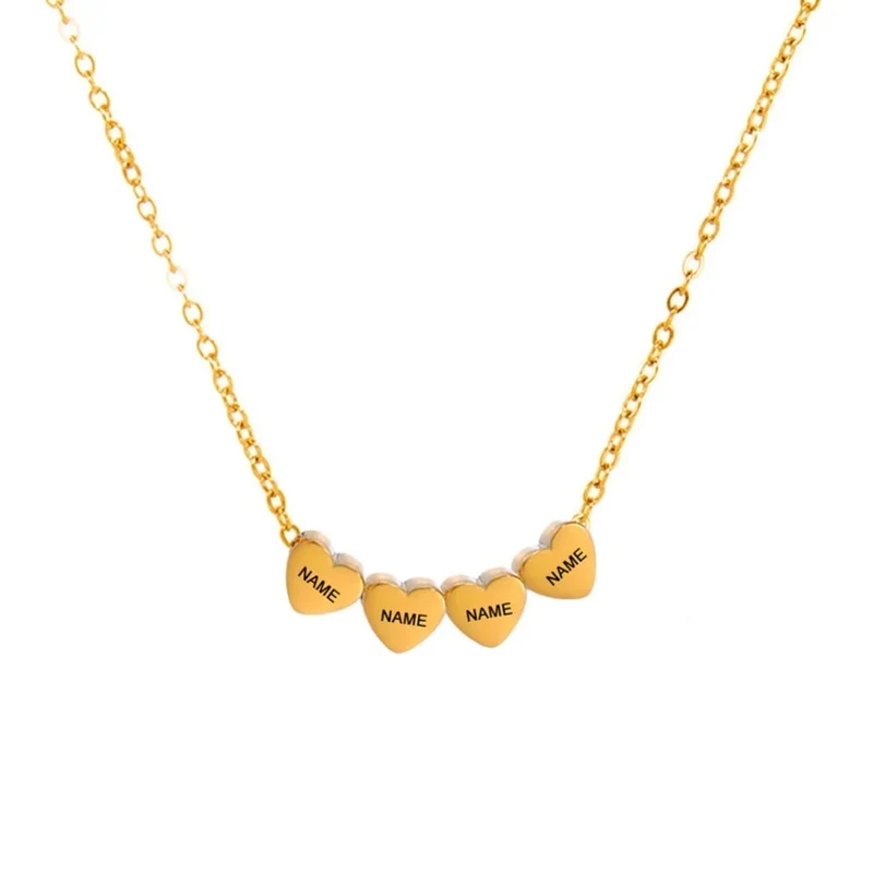 Familienkette Mit Gravur Gold