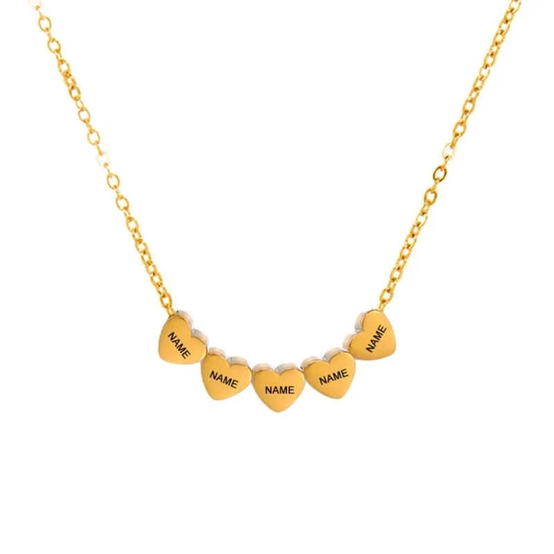 Familienkette Mit Gravur Gold