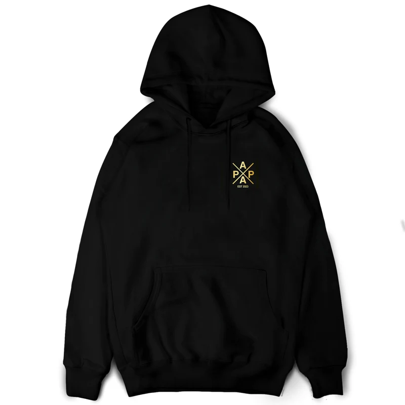 Papa Hoodie personalisiert Minimalistisch Geschenk Weihnachten Papa Pullover mit Wunschdatum Papa Weihnachtsgeschenk