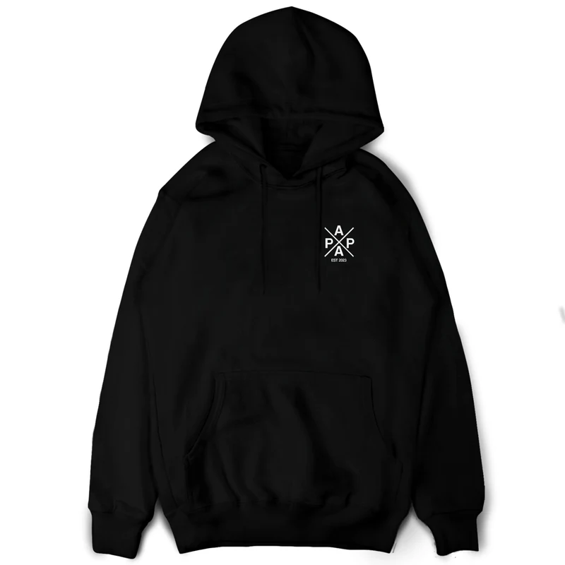 Papa Hoodie personalisiert Minimalistisch Geschenk Weihnachten Papa Pullover mit Wunschdatum Papa Weihnachtsgeschenk