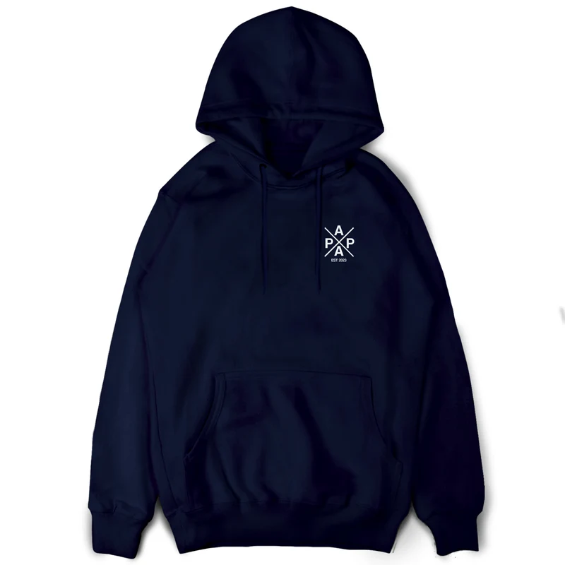 Papa Hoodie personalisiert Minimalistisch Geschenk Weihnachten Papa Pullover mit Wunschdatum Papa Weihnachtsgeschenk