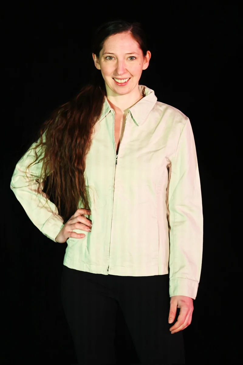 Jacke - Cremeweiße Canvasjacke - W193