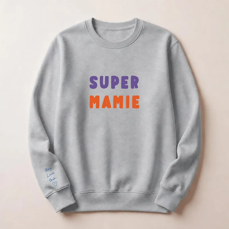 Pull personnalisé mamie - Super mamie