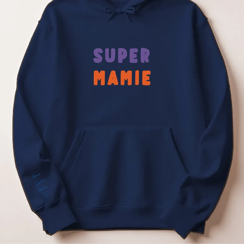 Pull personnalisé mamie - Super mamie