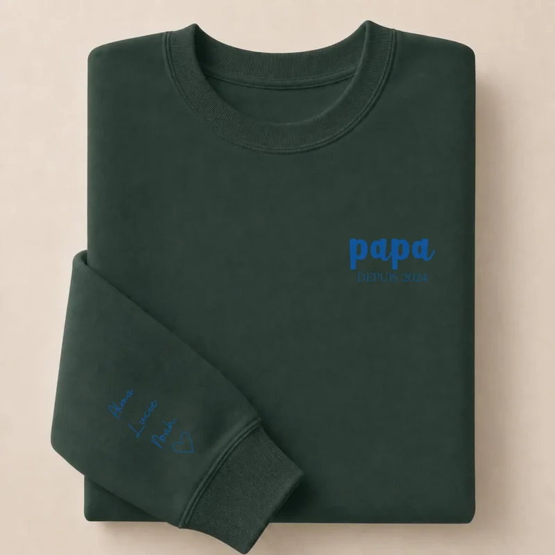 Pull personnalisé papa - Prénoms enfants
