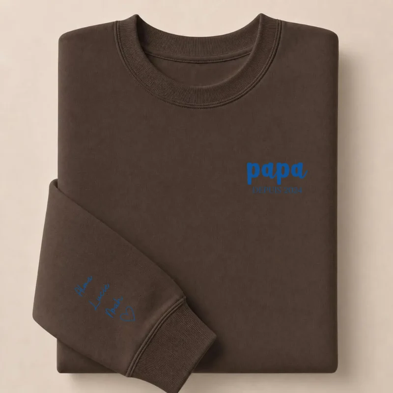 Pull personnalisé papa - Prénoms enfants