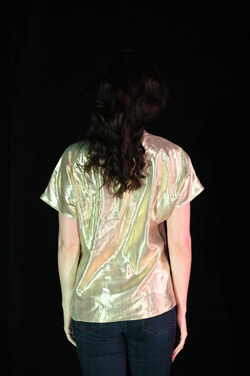 Top - Goldenes T-Shirt - W166